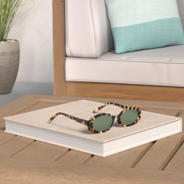 VANLINKER 90s Polarized Retro Sunglasses Women Green Lens