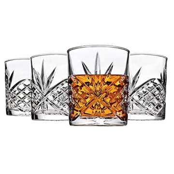 Godinger Old Fashioned Whiskey Glasses - Shatterproof Tumblers