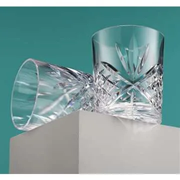 Godinger Old Fashioned Whiskey Glasses - Shatterproof Tumblers
