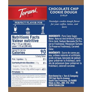 Delicious Chocolate Chip Cookie Dough Syrup for Coffee