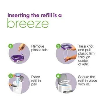 Litter Genie Refill Bags 4-Pack | Odor-Control for Cats