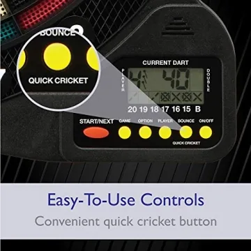 Fat Cat 727 Electronic Dartboard with Auto-Scoring & 15+ Games