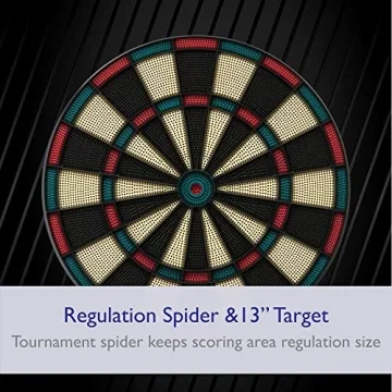 Fat Cat 727 Electronic Dartboard with Auto-Scoring & 15+ Games