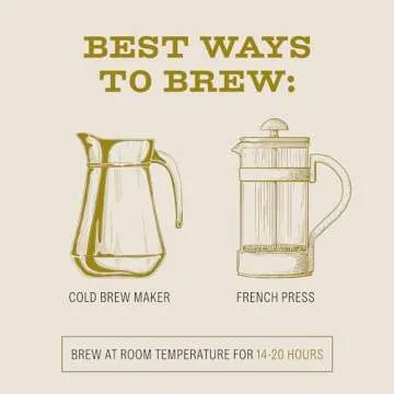 Bizzy Organic Cold Brew Coffee | Light & Bright Blend | Coarse Ground Coffee | Light Roast | Micro Sifted | Specialty Grade | 100% Arabica | 1 LB