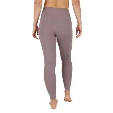 Yogalicious High Waist Ultra Soft Lightweight Leggings - High Rise Yoga Pants - Mocha Nude Tech 28" - Small