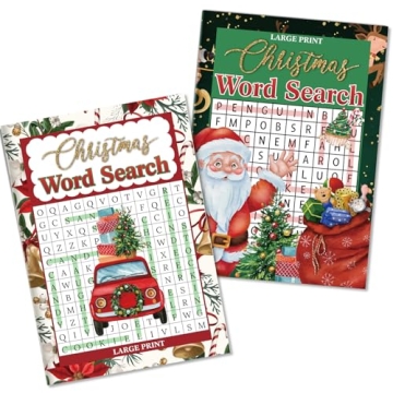 Christmas Word Search Books for Adults Large Print Activity