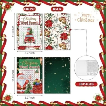 Enjoy Christmas Word Search Books for Adults Large Print