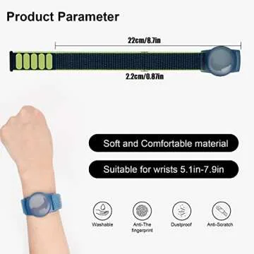 Kids Wristband for AirTag - Adjustable and Durable