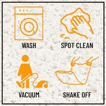 Ottomanson Indoor Solid Shag Design Rubber Back 2x5 Soft Pile Shag Runner Rug for Hallway, Entryway, Kitchen, Living Room, Bedroom, Bathroom, 20" x 59", Black