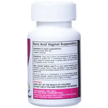 NutraBlast Boric Acid Vaginal Suppositories - 100% Pure in USA