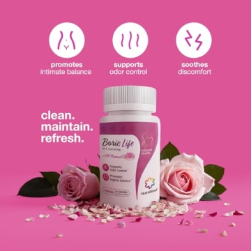 NutraBlast Boric Acid Vaginal Suppositories - 100% Pure in USA