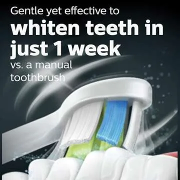 Philips Sonicare HX8911/02 HealthyWhite+ Rechargeable Electric Toothbrush, White