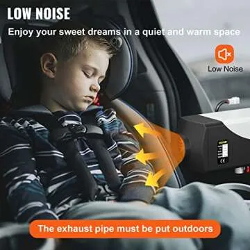 Happybuy 5KW Diesel Air Heater 10L Tank Diesel Heater 12V Diesel Parking Heater with LCD Thermostat Monitor & Remote Control for Trucks Boats Bus Car Motor-Homes Vehicle