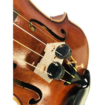 2 Pack Violin Practice Mute - Round Style Rubber Silencer