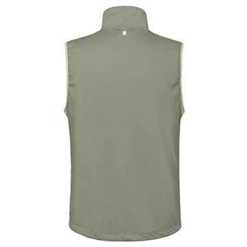 Little Donkey Andy Men's Lightweight Softshell Vest, Windproof Sleeveless Jacket for Travel Hiking R...