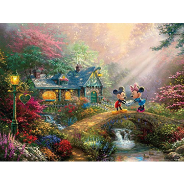Mickey and Minnie Sweetheart Bridge 750 Piece Puzzle