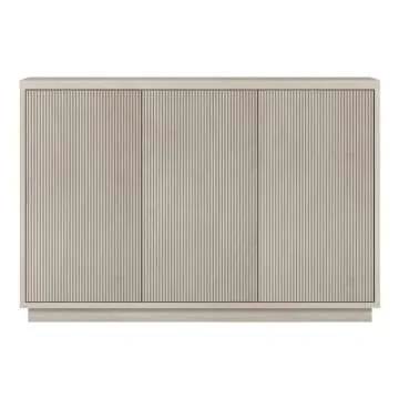 Henn&Hart 48" Wide Rectangular Buffet Table in Beech White, for Home, Living Room, Bedroom, Entertainment Room, Office