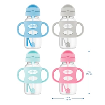 Dr. Brown's Sippy Straw Bottle with Silicone Handles
