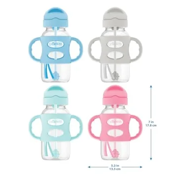 Dr. Brown's Sippy Straw Bottle with Silicone Handles