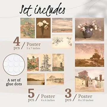 97 Decor Vintage Farmhouse Wall Decor - French Country Decor and Gallery Art Prints