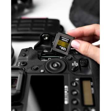 Lexar 256GB Professional CFexpress Type B Memory Card GOLD Series, Up To 1750MB/s Read, Raw 8K Video Recording, Supports PCIe 3.0 and NVMe (LCXEXPR256G-RNENG)