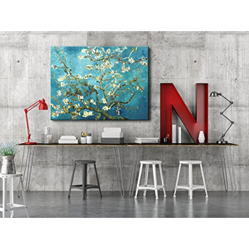 Wieco Art Almond Blossom Canvas for Office Home Decor