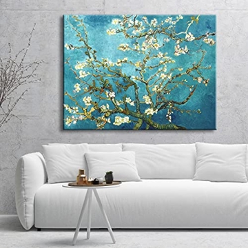 Wieco Art Almond Blossom Canvas for Office Home Decor