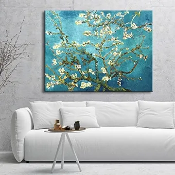 Wieco Art Almond Blossom Canvas for Office Home Decor