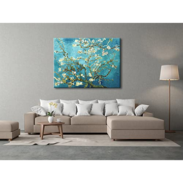 Wieco Art Almond Blossom Canvas for Office Home Decor