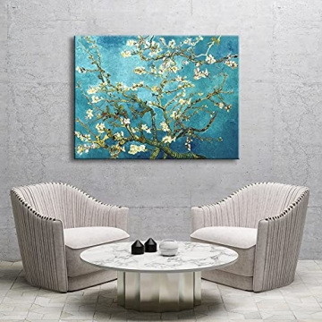 Wieco Art Almond Blossom Canvas for Office Home Decor