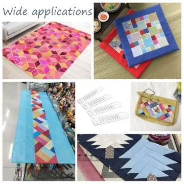 BENECREAT Acrylic Weaving Needles, 1.5/2/ 2.5/ 3cm Clear Knitting Board Fabric Strip Weaving Tools for Fabric Pattern Knitting Arts & Crafts Making