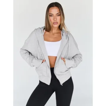 Trendy Queen Hoodies for Women Full Zip Comfy Styles