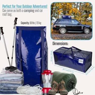 VENO Heavy Duty Moving Bags with Backpack Straps