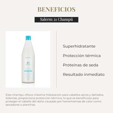 Salerm 21 Hydrating Shampoo 1000 ml for Healthy Hair