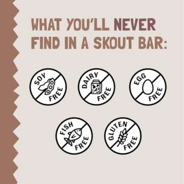 Skout Organic Chocolate Brownie Kids Snack Bars (18 Pack) | Organic Kids Snack Bars | School Snacks & Lunch Snacks | No Refined Sugar | Vegan & Paleo | Gluten, Dairy, Grain, Peanut Free