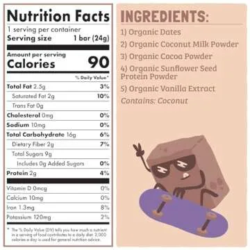 Skout Organic Chocolate Brownie Snack Bars for Kids