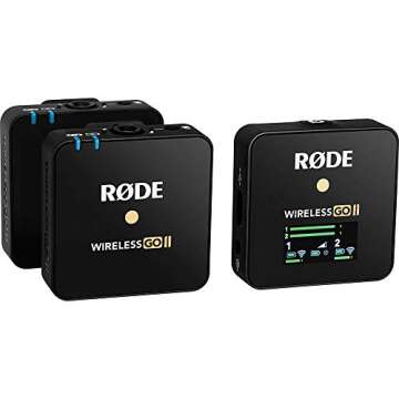 Rode Wireless GO II 2-Person Compact Wireless Mic System/Recorder Bundle with 2X Omnidirectional Lavalier Microphone