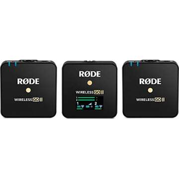 Rode Wireless GO II 2-Person Compact Wireless Mic System/Recorder Bundle with 2X Omnidirectional Lavalier Microphone