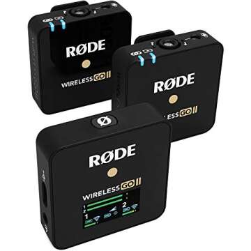 Rode Wireless GO II 2-Person Compact Wireless Mic System/Recorder Bundle with 2X Omnidirectional Lavalier Microphone