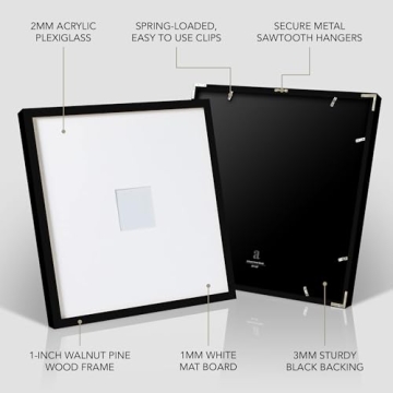 Artisane Gallery Frame 1.0 in Black - Picture Frame Set