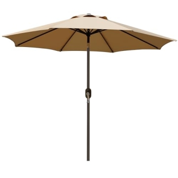 Blissun 9' Patio Umbrella for Superior Outdoor Shade