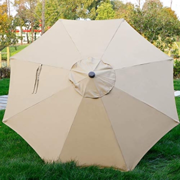 Blissun 9' Patio Umbrella for Superior Outdoor Shade