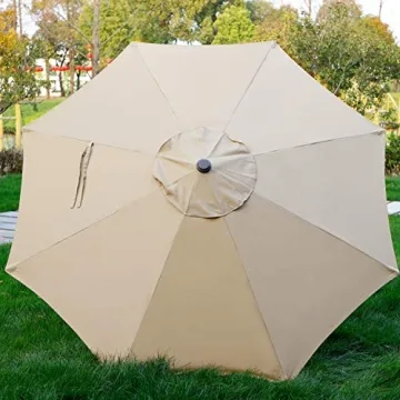 Blissun 9' Patio Umbrella for Superior Outdoor Shade