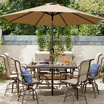 Blissun 9' Patio Umbrella for Superior Outdoor Shade