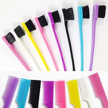 YOOHUA 24PCS Hair Edge Brush, Dual-Sided Grooming Tool