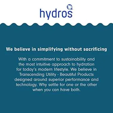 Hydros Water Filter Pitcher - Slim Design with Fast Flo Tech