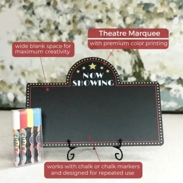 Movie Night Chalkboard Kit for Themed Parties