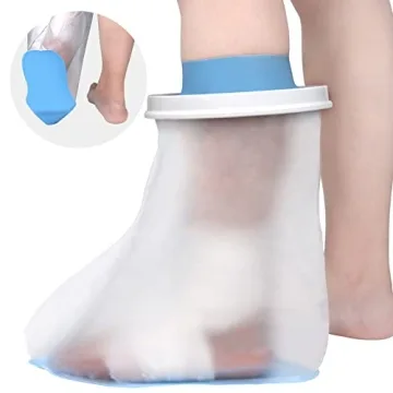 DNEOUXI Waterproof Foot Cover for Shower - Non-Slip, Watertight Protector