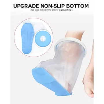 DNEOUXI Waterproof Foot Cover for Showers, Durable and Reusable