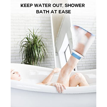 DNEOUXI Waterproof Foot Cover for Showers, Durable and Reusable